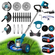 3-in-1 Cordless Electric Weed Trimmer – Brushless Motor, Adjustable Handle & Multi-Blade Kit