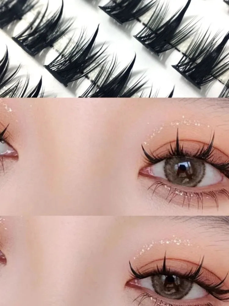 1 Box/150 Bunches Mink Eyelashes 3D Natural Russian Individual Eyelash Extension Eyelash Cluster Makeup Tool Lashes
