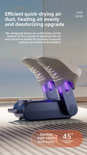 Smart Shoe Dryer | UV Deodorizing, Antibacterial, Multi-speed Timing Contro,l Home Dryer Disinfectant