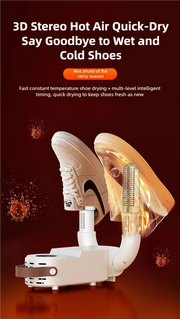 Foldable Shoe Dryer Fast Heating Sterilization Heater Socks Dryer Shoe Hot Air Deodorizing Dehumidifier