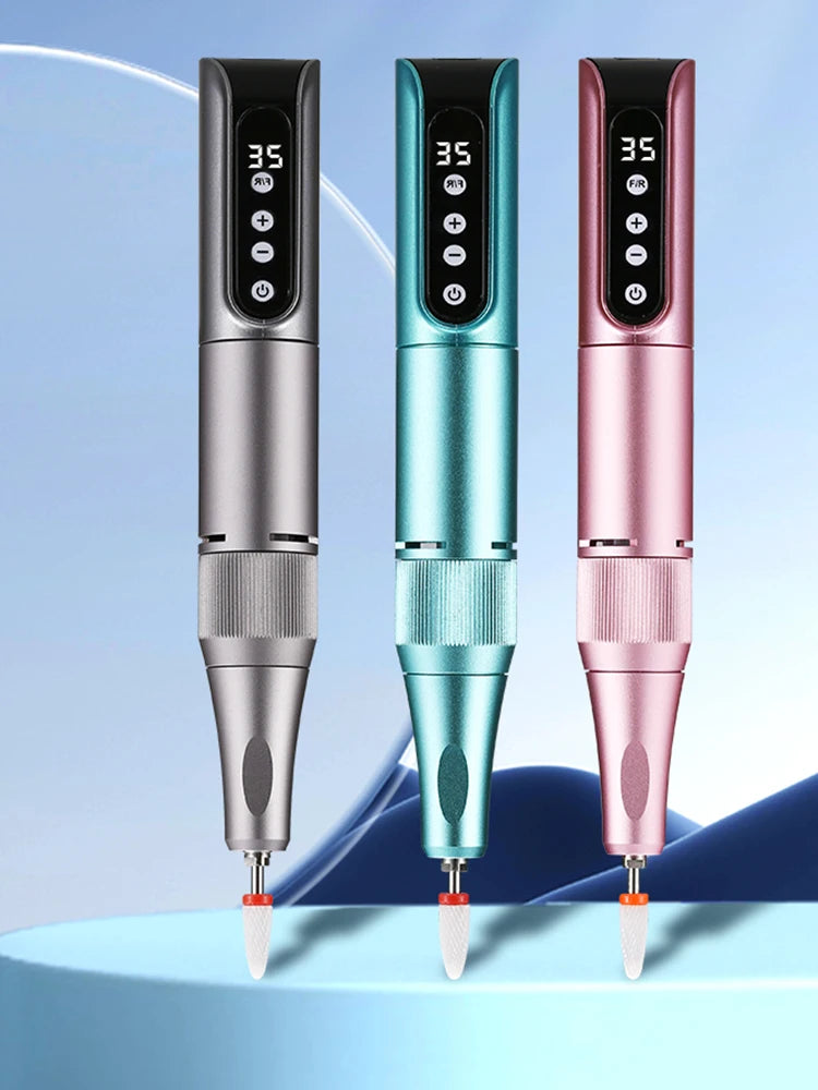 Portable Electric Nail Drill, USB Powered, Professional Electric Nail File Kit, Suitable For Acrylic & Gel Nails - Easy Manicure & Polishing - Efficient & Easy-To-Use Nail Care Tool, Nail Polishing & Shaping Tool, Suitable Fo