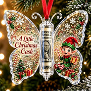 Christmas Cash Gift Butterfly Ornament – Creative Money Holder for Christmas Trees