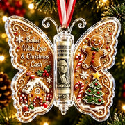 Christmas Cash Gift Butterfly Ornament – Creative Money Holder for Christmas Trees