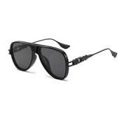 Luxury Steampunk Sunglasses Men Metal Square Pilot Shades UV400 Brand Dseigner Retro Popular