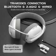ATTACK SHARK L80 Wireless Gaming Headset – Tri-Mode Connectivity, 40mm Drivers & Lightweight Comfort