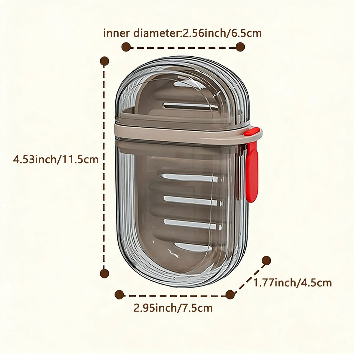 1pc Portable Travel Soap Box with Lid, Portable Sealed Drain Soap Container, Suitable for Travel and Outdoor Leisure.