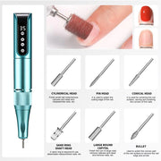 Portable Electric Nail Drill, USB Powered, Professional Electric Nail File Kit, Suitable For Acrylic & Gel Nails - Easy Manicure & Polishing - Efficient & Easy-To-Use Nail Care Tool, Nail Polishing & Shaping Tool, Suitable Fo