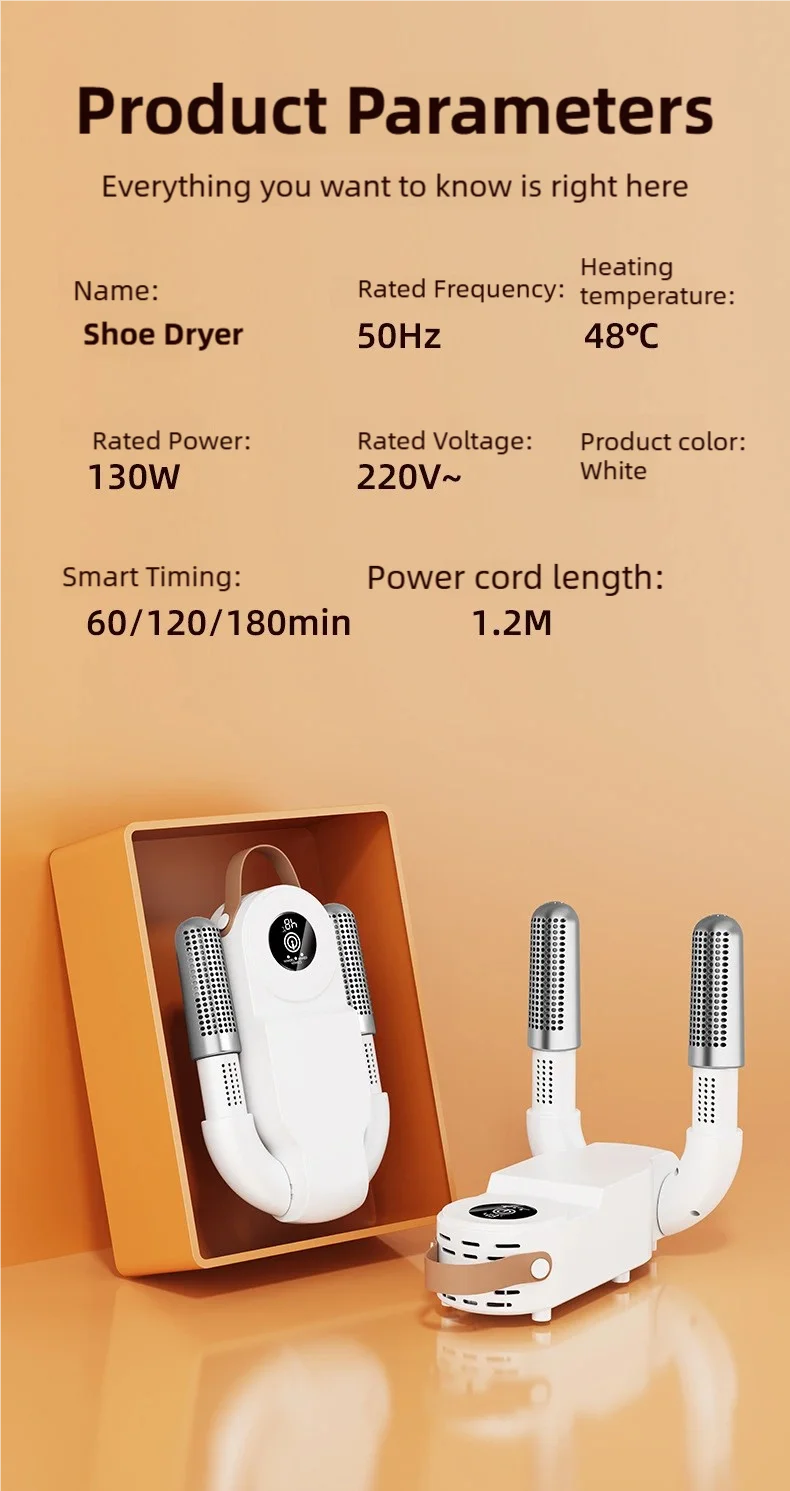 Foldable Shoe Dryer Fast Heating Sterilization Heater Socks Dryer Shoe Hot Air Deodorizing Dehumidifier