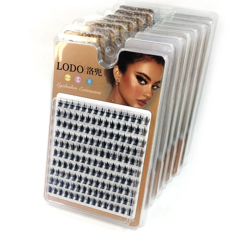 1 Box/150 Bunches Mink Eyelashes 3D Natural Russian Individual Eyelash Extension Eyelash Cluster Makeup Tool Lashes