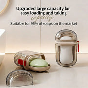 1pc Portable Travel Soap Box with Lid, Portable Sealed Drain Soap Container, Suitable for Travel and Outdoor Leisure.