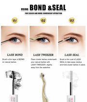 YUANZHIJIE DIY 120 PCS Cluster Lashes 3D Natural Bunch 8-16mm D Curl Segmented Beam Individual Mink Tufted Eyelash Fine Lash Tip