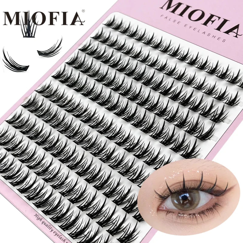 1 Box/150 Bunches Mink Eyelashes 3D Natural Russian Individual Eyelash Extension Eyelash Cluster Makeup Tool Lashes