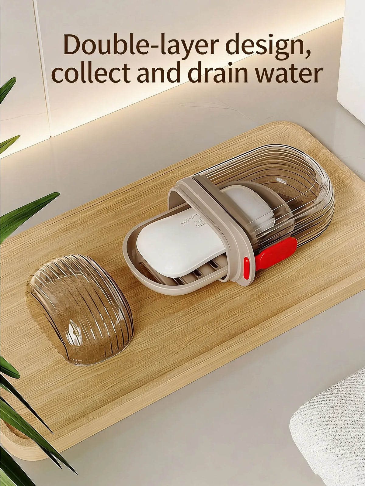 1pc Portable Travel Soap Box with Lid, Portable Sealed Drain Soap Container, Suitable for Travel and Outdoor Leisure.
