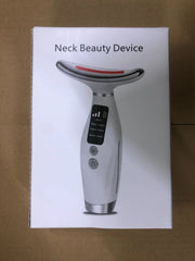 Neck Face Lifting Massager 7 Colors Light LED Photon Therapy Skin Tighten Wrinkle Remove Heating Vibration Massage Beauty Device