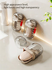 1pc Portable Travel Soap Box with Lid, Portable Sealed Drain Soap Container, Suitable for Travel and Outdoor Leisure.