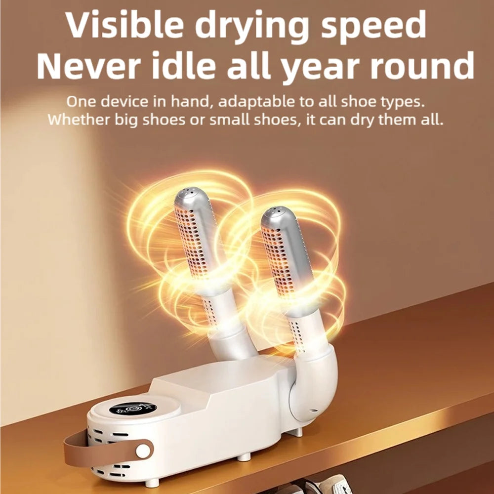 Foldable Shoe Dryer Fast Heating Sterilization Heater Socks Dryer Shoe Hot Air Deodorizing Dehumidifier