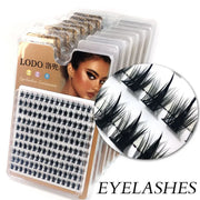 1 Box/150 Bunches Mink Eyelashes 3D Natural Russian Individual Eyelash Extension Eyelash Cluster Makeup Tool Lashes