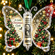Christmas Cash Gift Butterfly Ornament – Creative Money Holder for Christmas Trees