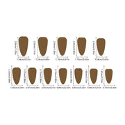 Fake Nails Leopard Print Almond Shape for Women Reusable Press on Artificial Nail Tips Full Cover Manicure Kit 24pcs Set BU