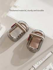 1pc Portable Travel Soap Box with Lid, Portable Sealed Drain Soap Container, Suitable for Travel and Outdoor Leisure.