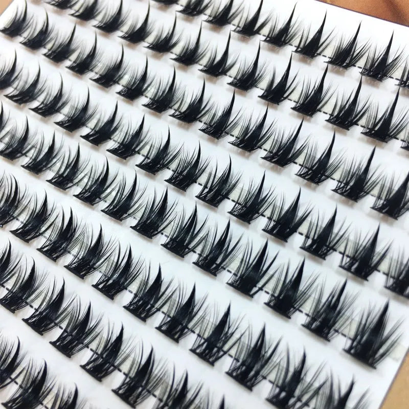 1 Box/150 Bunches Mink Eyelashes 3D Natural Russian Individual Eyelash Extension Eyelash Cluster Makeup Tool Lashes