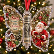 Christmas Cash Gift Butterfly Ornament – Creative Money Holder for Christmas Trees