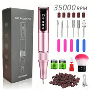 Portable Electric Nail Drill, USB Powered, Professional Electric Nail File Kit, Suitable For Acrylic & Gel Nails - Easy Manicure & Polishing - Efficient & Easy-To-Use Nail Care Tool, Nail Polishing & Shaping Tool, Suitable Fo