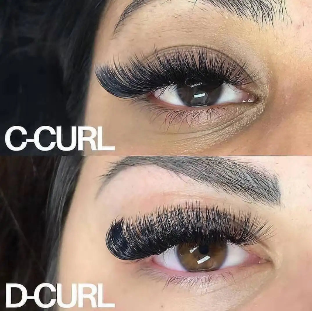 Abonnie B/C/CC/D Classic Individual Eyelashes Extensions Fluffy Volume Lashes Supply All Size