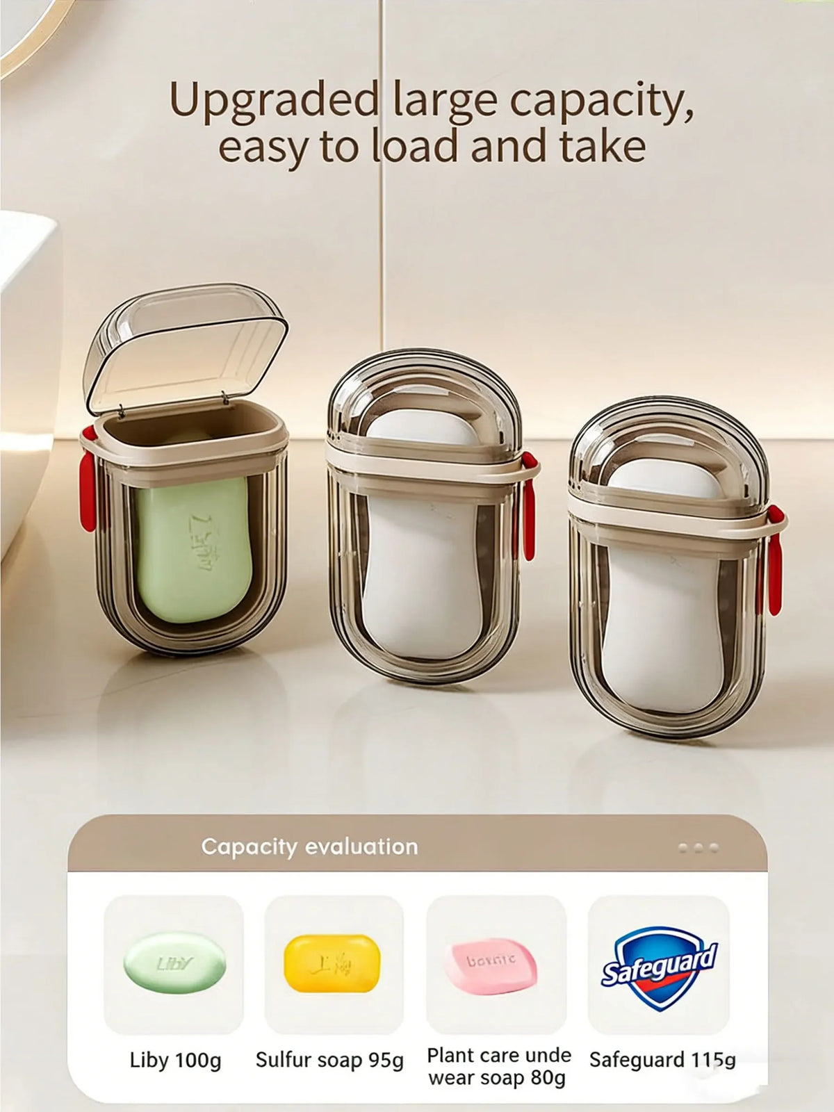1pc Portable Travel Soap Box with Lid, Portable Sealed Drain Soap Container, Suitable for Travel and Outdoor Leisure.