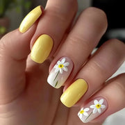 24Pcs/Set Sweet Love Fake Nail with Gradient French Press on Nails Reusable Short Full Cover Nail Tips for Women Wholesale