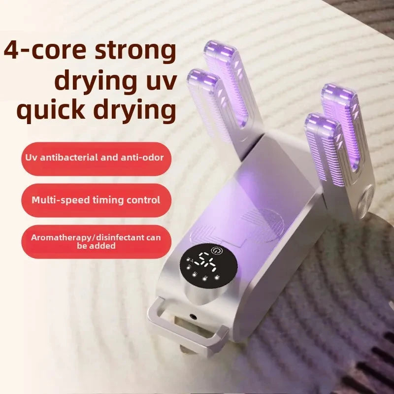 Smart Shoe Dryer | UV Deodorizing, Antibacterial, Multi-speed Timing Contro,l Home Dryer Disinfectant