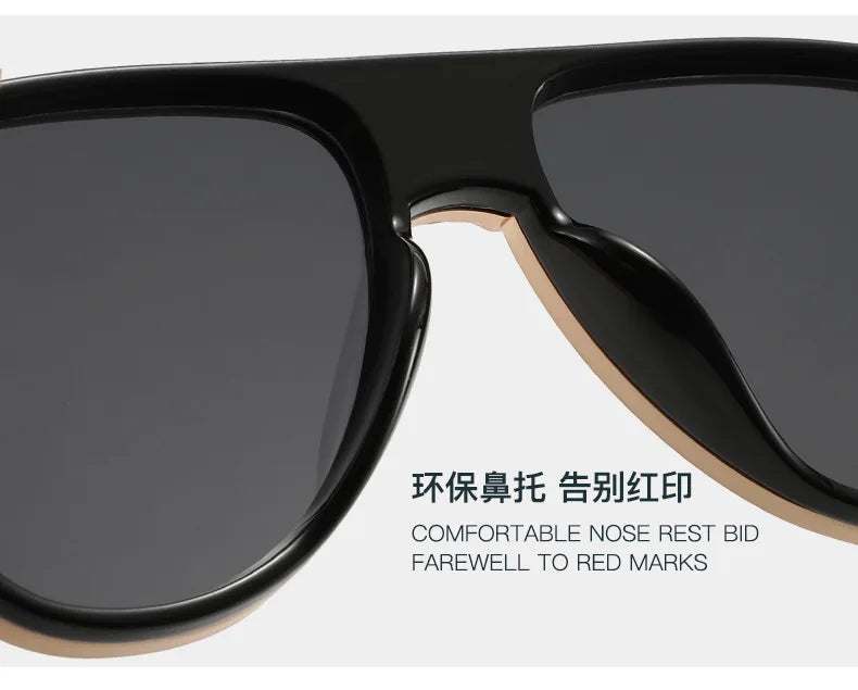 Luxury Steampunk Sunglasses Men Metal Square Pilot Shades UV400 Brand Dseigner Retro Popular