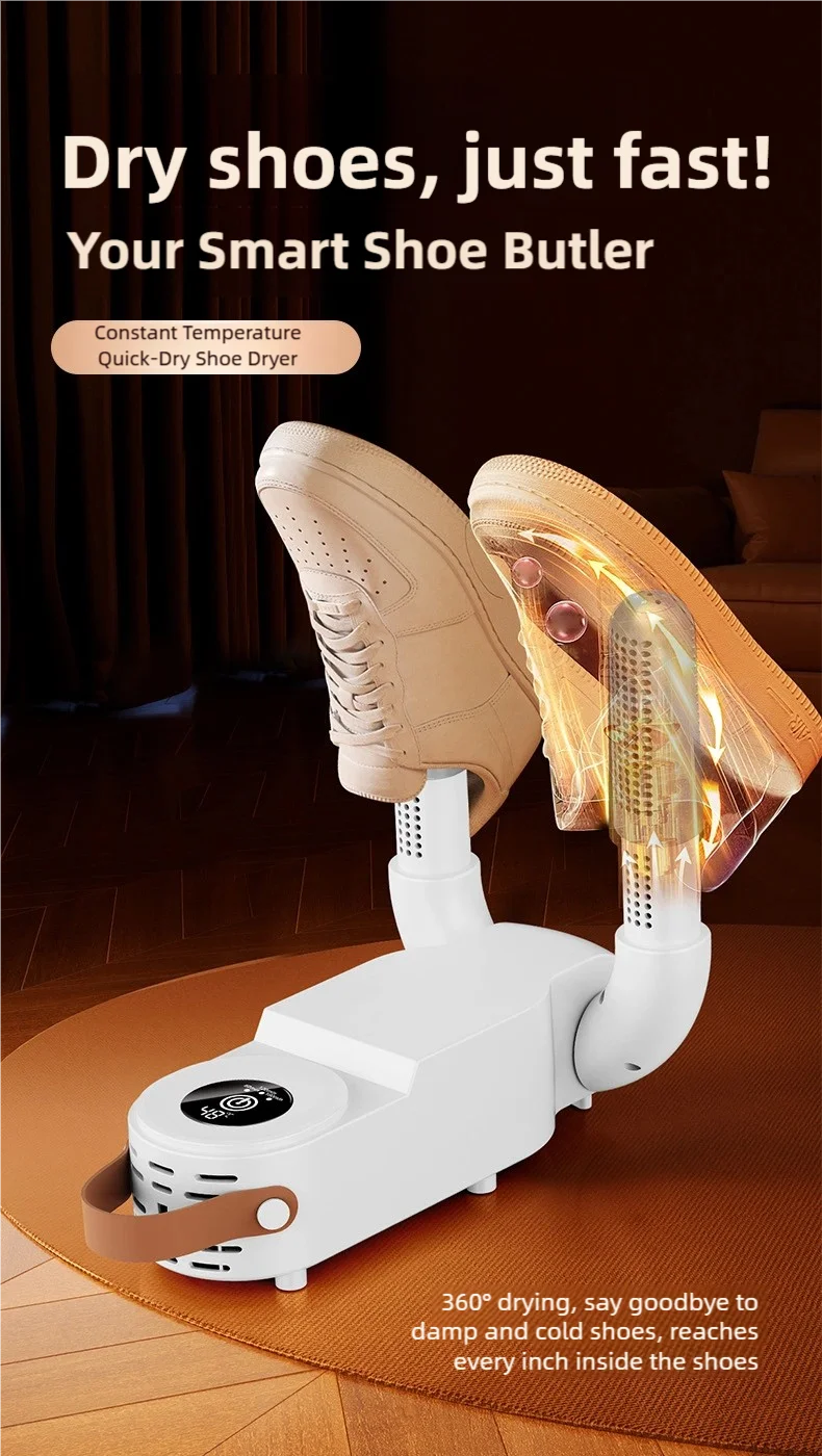 Foldable Shoe Dryer Fast Heating Sterilization Heater Socks Dryer Shoe Hot Air Deodorizing Dehumidifier