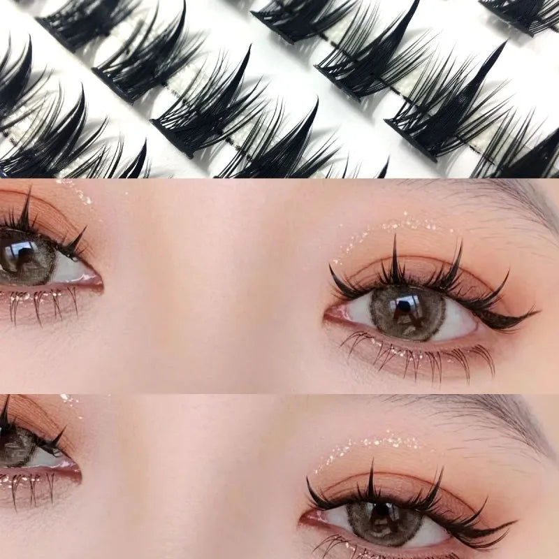 1 Box/150 Bunches Mink Eyelashes 3D Natural Russian Individual Eyelash Extension Eyelash Cluster Makeup Tool Lashes