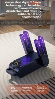 Smart Shoe Dryer | UV Deodorizing, Antibacterial, Multi-speed Timing Contro,l Home Dryer Disinfectant