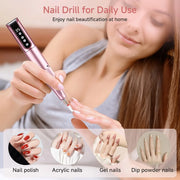 Portable Electric Nail Drill, USB Powered, Professional Electric Nail File Kit, Suitable For Acrylic & Gel Nails - Easy Manicure & Polishing - Efficient & Easy-To-Use Nail Care Tool, Nail Polishing & Shaping Tool, Suitable Fo