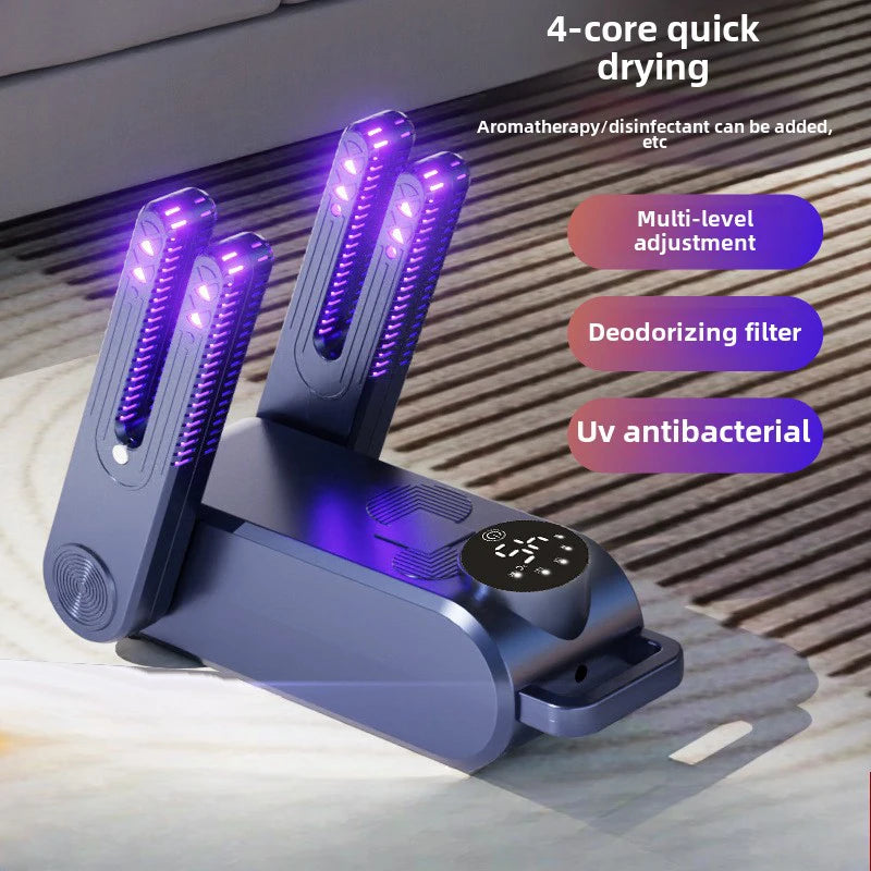 Smart Shoe Dryer | UV Deodorizing, Antibacterial, Multi-speed Timing Contro,l Home Dryer Disinfectant