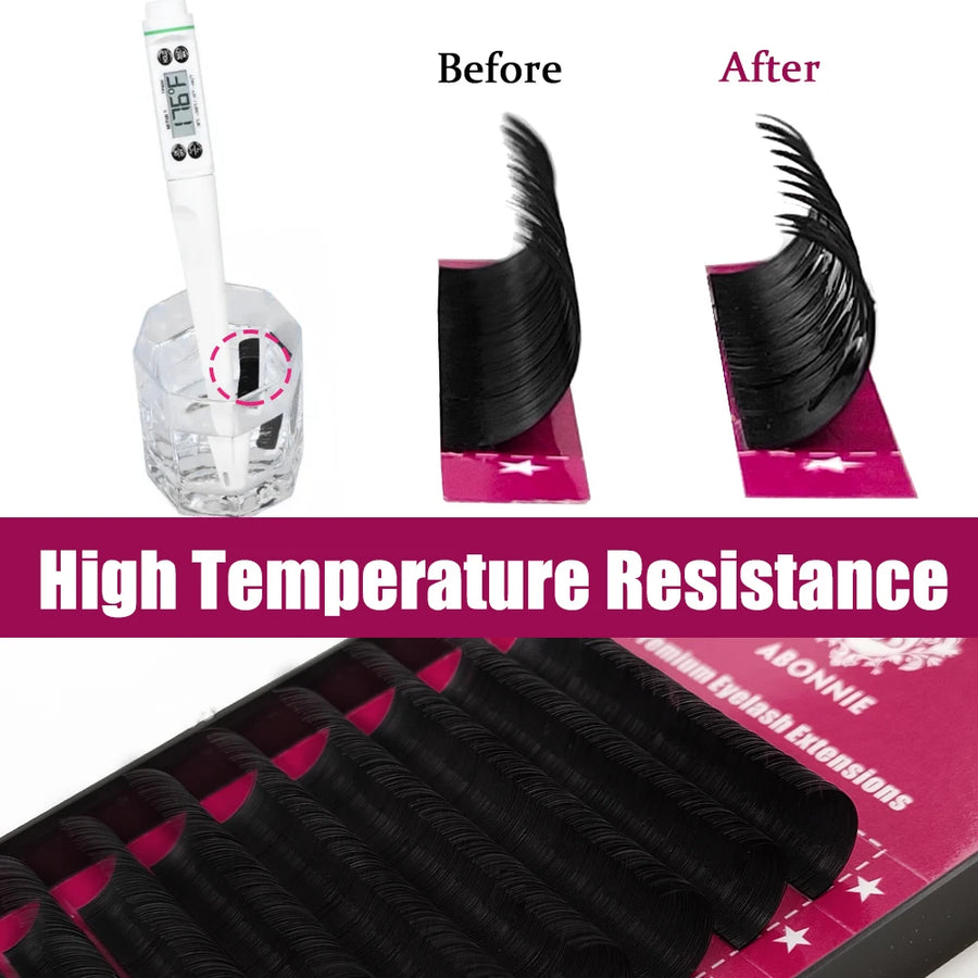 Abonnie B/C/CC/D Classic Individual Eyelashes Extensions Fluffy Volume Lashes Supply All Size