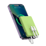 Mini 5000mAh Power Bank – 3 Built-In Charging Cables | Compact Portable Charger