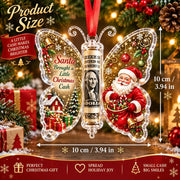 Christmas Cash Gift Butterfly Ornament – Creative Money Holder for Christmas Trees